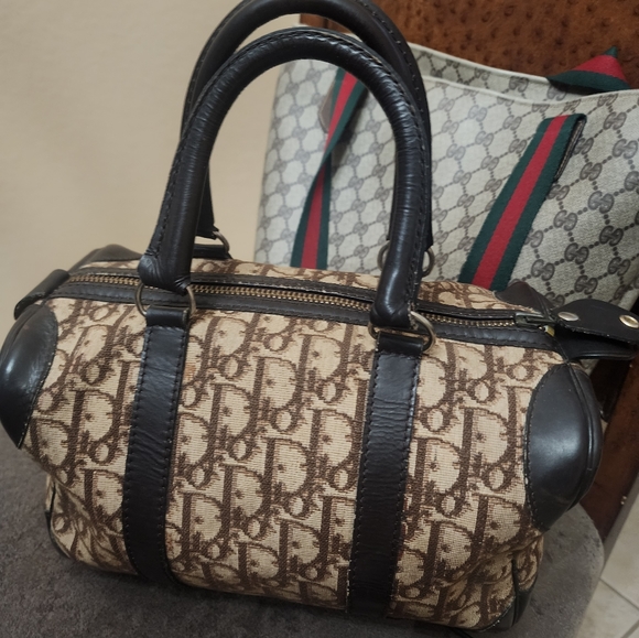 DIOR SPEDDY EXELENT CONDITION   BURGANDY COLOR LEATHER TRIM - Picture 4 of 15